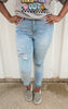 YMI Vintage Dream High Rise Distressed Skinny Denim Jean