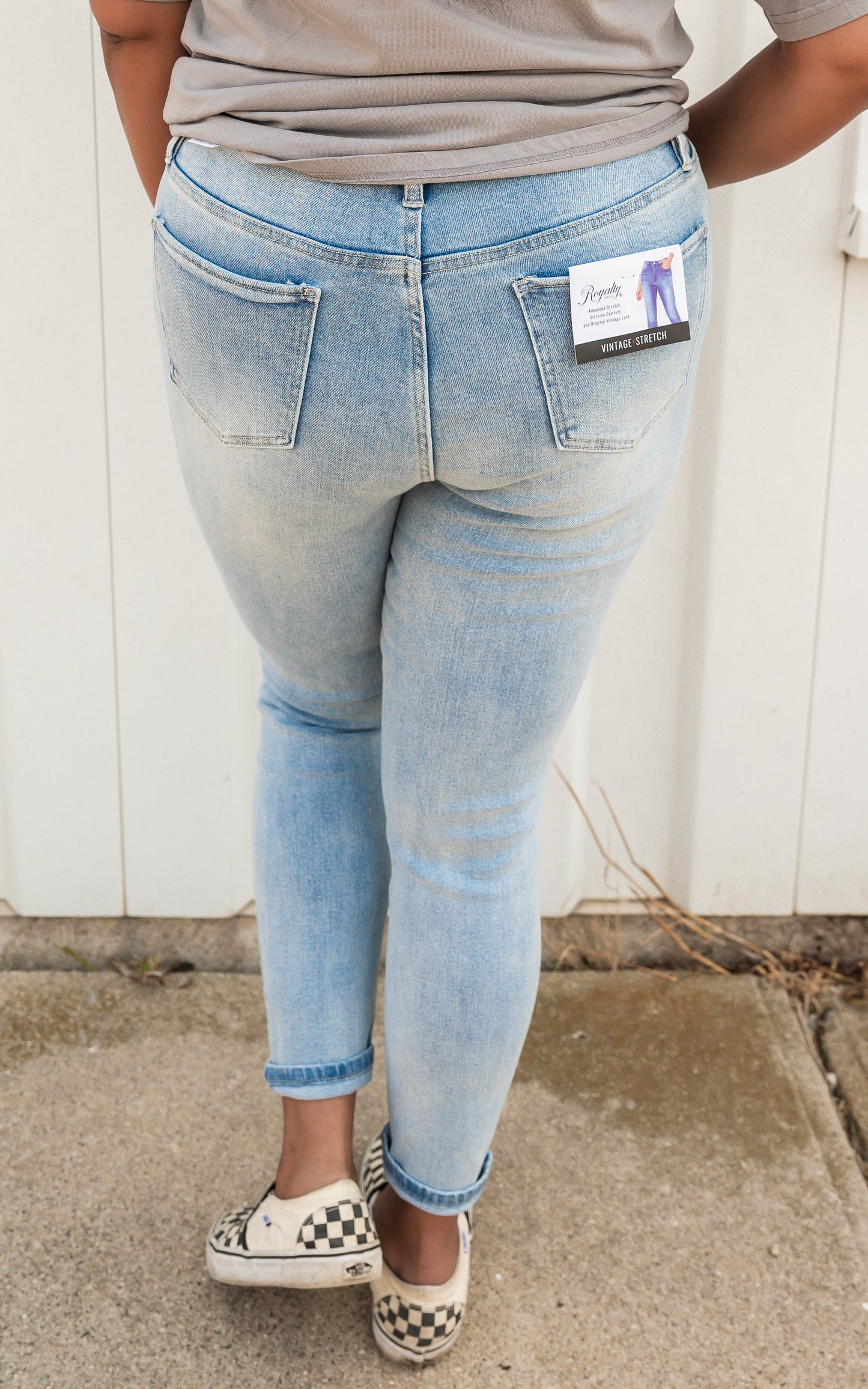 YMI Vintage Dream High Rise Distressed Skinny Denim Jean