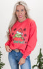 I see You Mean Green Guy Holiday Graphic Crewneck Sweatshirt