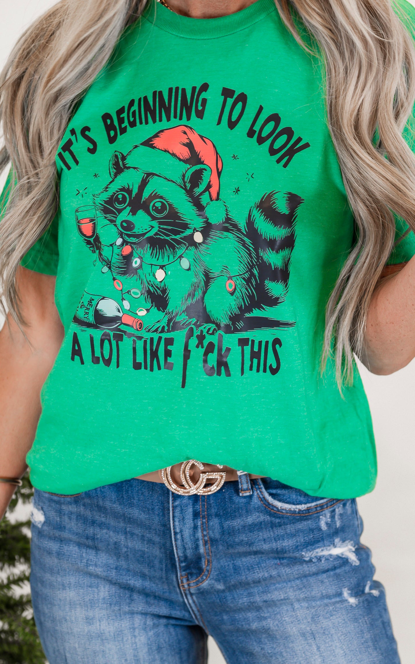 It's Beginning to Look a Lot like F this Snarky Holiday Graphic T-shirt