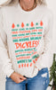 No Good Lying Dickliss Holiday Garment Dyed Long Sleeve Graphic Top