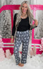 Black Snowflake Pajama Pant Set by Salty Wave (TOP & BOTTOM) **Start Ship Date: Nov 29th