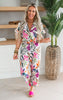 Pink Tropical Floral Jumpsuit