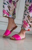 Sunny Fuchsia Slip-On Sandals - Final Sale