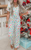 Christmas Lights Pant Pajama Set by Salty Wave (TOP & BOTTOM) **START SHIP DATE: NOV 29TH *