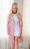 Pink Trench Coat w/ Front Tie