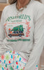 Grisworld's Tree Farm Holiday White Long Sleeve Graphic Top**