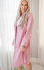 Pink Trench Coat w/ Front Tie