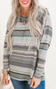 Cozy Stripe Vibes Dolman Top