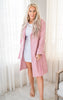 Pink Trench Coat w/ Front Tie