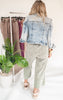 Acid Wash Fleece Palazzo Sweatpants