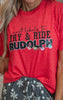 Most Likely to Try & Ride Rudolph Holiday Graphic T-shirt