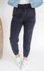 Mineral Wash High Waisted Knit Jogger