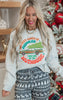 Jollies Bunch of Assholes Holiday Grey Graphic Crewneck Sweatshirt