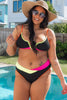 Neon Voltage V-Wire Color Block Bikini Swimsuit| SALTY WAVE - Final Sale