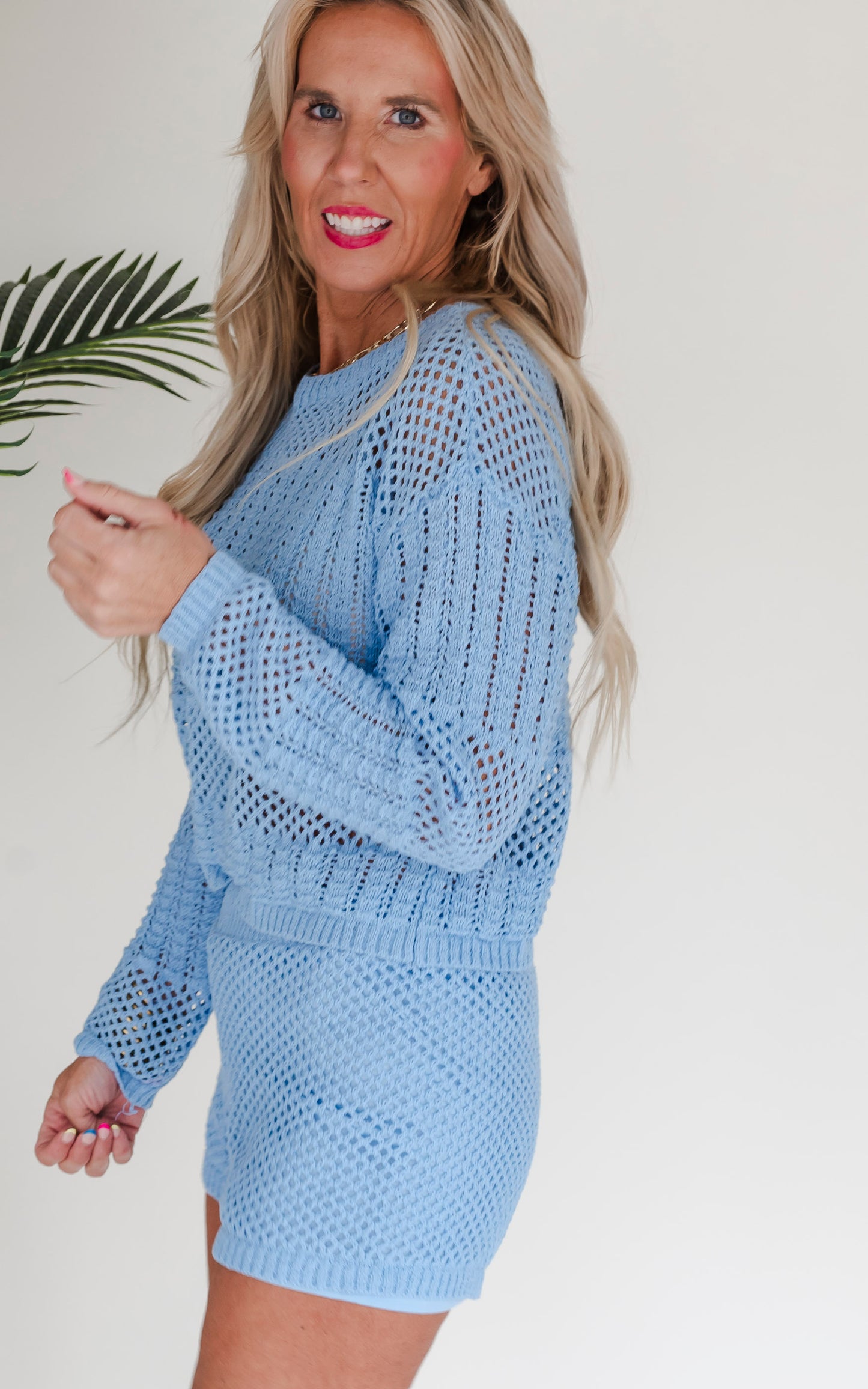 Summer Sweater Crochet Top & Shorts - Final Sale