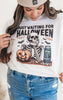 Just Waiting for Halloween Graphic T-shirt - FINAL SALE