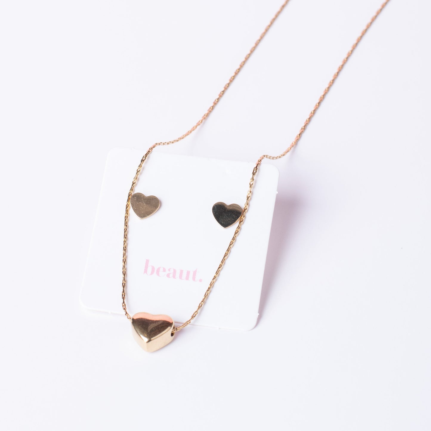 Gold Luv Necklace + Earring set | BEAUT *30A JANUARY PREORDER