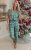 Green Reindeer Jogger Pajama Set by Salty Wave (TOP & BOTTOM) **Start Ship Date: Nov 29th