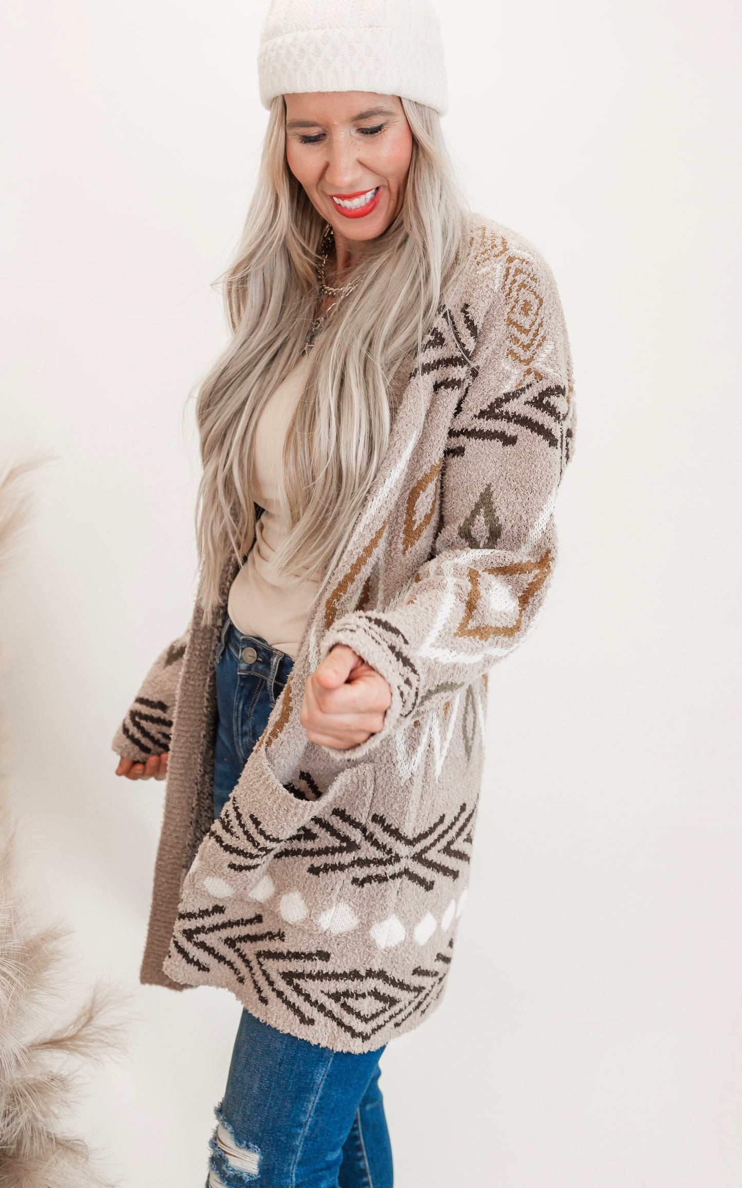 Open Front Cloud Cardigan