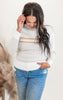 Color Block Striped Pullover Sweater