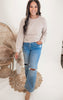 Simple and Effortless Taupe Pullover Knit Top