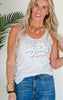 Heather Grey Baseball Mom Racerback Tank Top