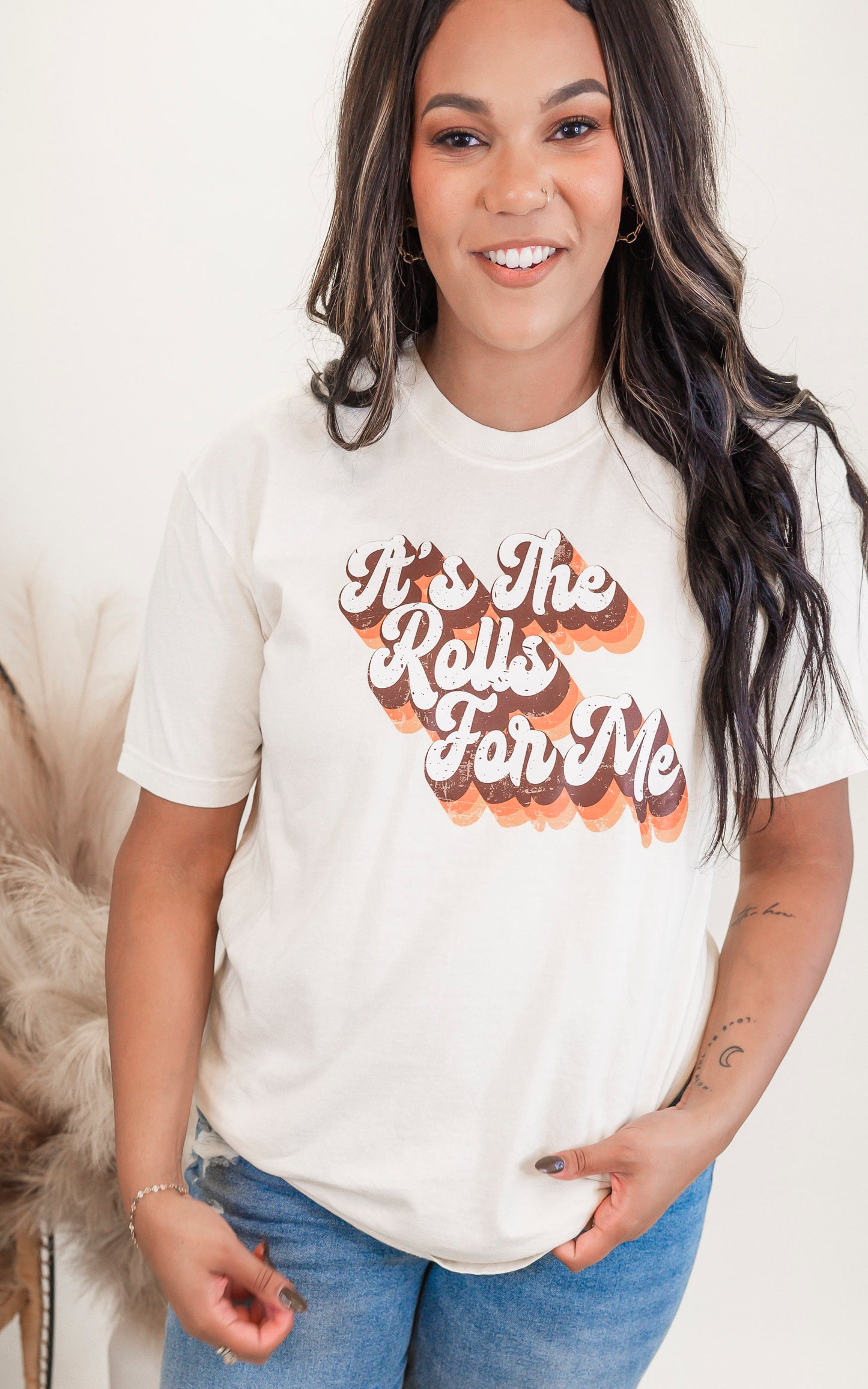 Its the Rolls for Me Garment Dyed Graphic T-shirt