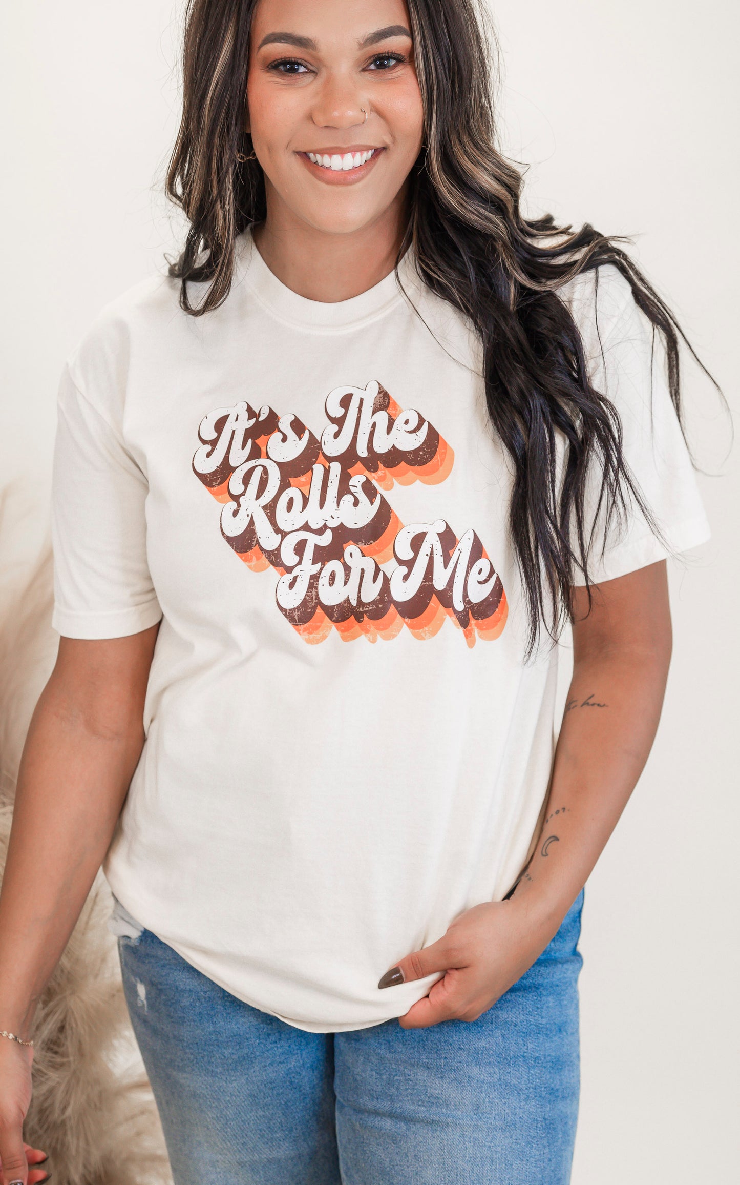 Its the Rolls for Me Garment Dyed Graphic T-shirt