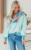 Icee Pop Washed Multi Color Hoodie Pullover