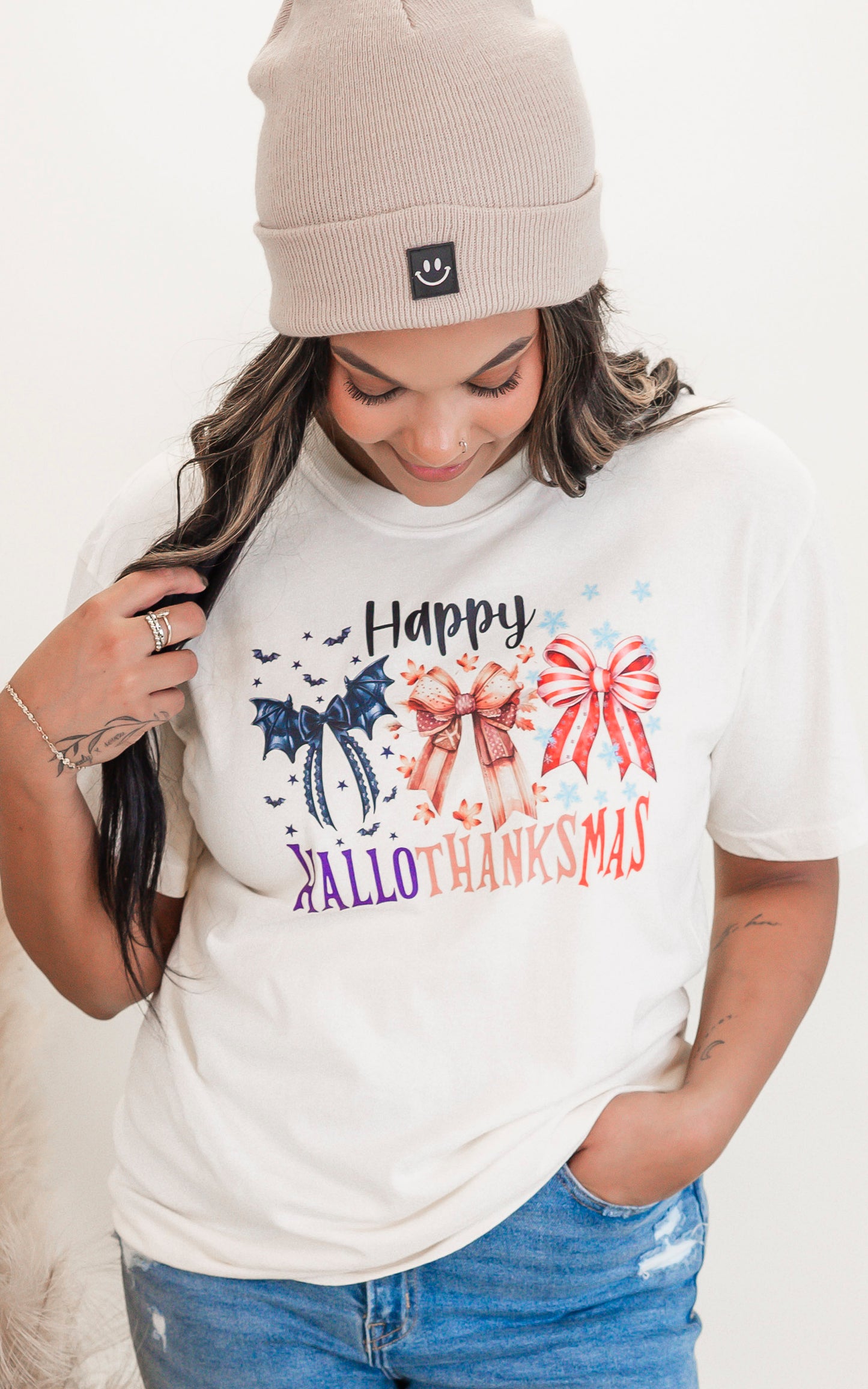 Happy Hallo-thanks-mas Garment Dyed Graphic T-shirt