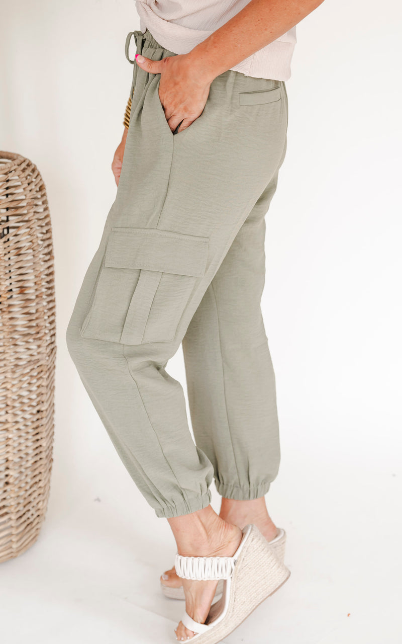 Lets Get Out There High Waisted Solid Knit Pant