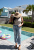 Ice Medium Blue Super High Distressed Denim Jeans | MICA - Final Sale