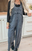 Washed Soft Terry Knit Jumpsuit