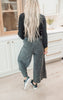 Mineral Wash Terry Knit Palazzo Pants