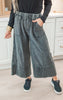 Mineral Wash Terry Knit Palazzo Pants