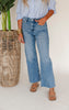 Festival Stretch Super High-Rise Wide Leg Denim Jeans | Mica