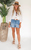 A Touch of Denim High Waisted Solid Woven Shorts - Final Sale