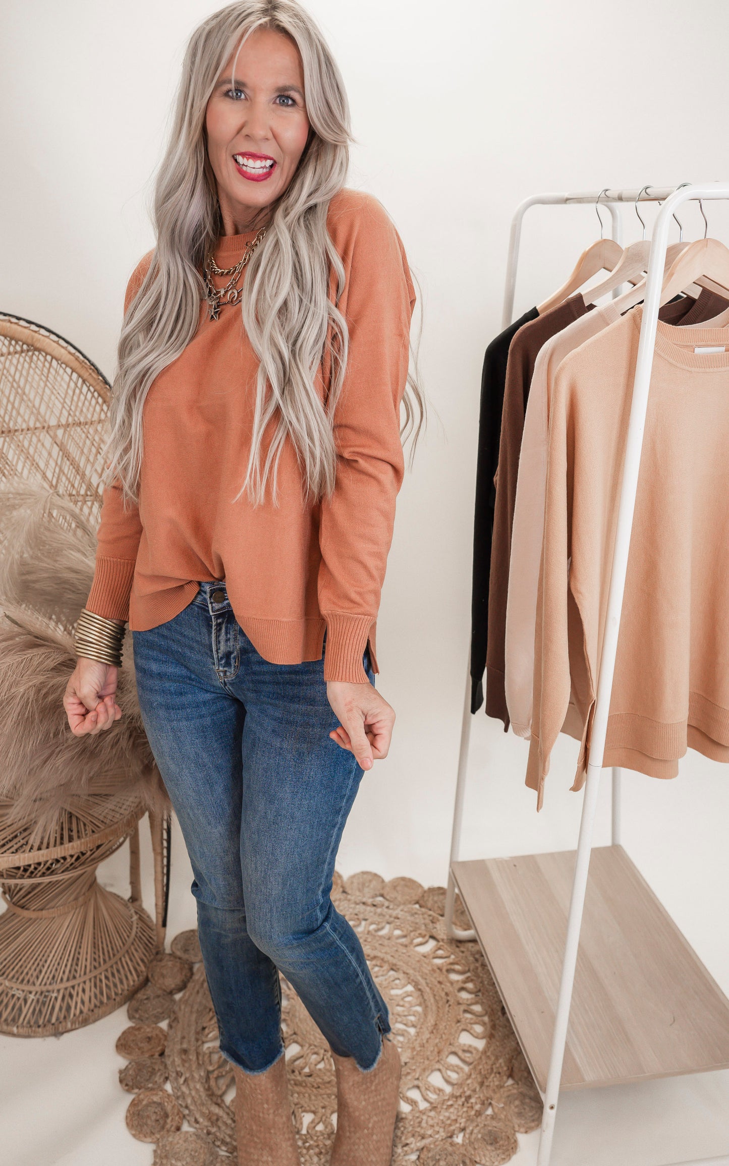 Soft Classic Cut Basic Sweater**