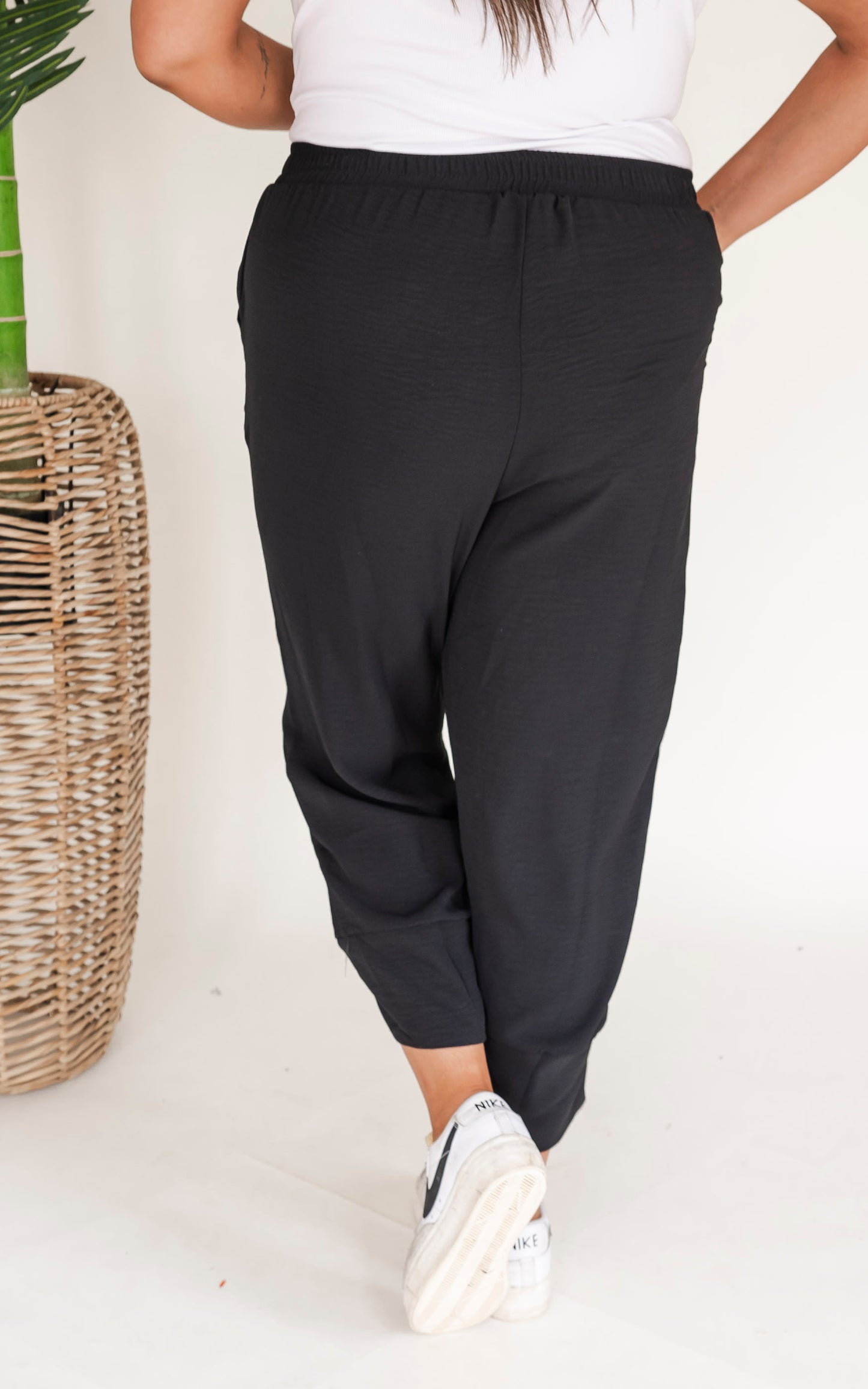 Like a Boss High Waisted Solid Knit Pant - Final Sale