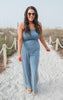 Denim Mineral Wash Jumpsuit - Final Sale