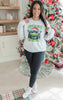 I Love to Hate Holiday Heather Grey Graphic Crewneck Sweatshirt**