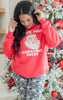 I hope your Christmas Sucks Snarky Holiday Red Graphic Crewneck Sweatshirt