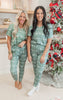 Green Reindeer Jogger Pajama Set by Salty Wave (TOP & BOTTOM) **Start Ship Date: Nov 29th