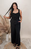 Black Airy Drawstring Pants