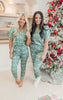 Green Reindeer Jogger Pajama Set by Salty Wave (TOP & BOTTOM) **Start Ship Date: Nov 29th