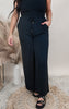 Black Airy Drawstring Pants