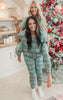 Green Reindeer Jogger Pajama Set by Salty Wave (TOP & BOTTOM) **Start Ship Date: Nov 29th