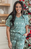 Green Reindeer Jogger Pajama Set by Salty Wave (TOP & BOTTOM) **Start Ship Date: Nov 29th