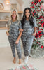 Black Reindeer Jogger Pajama Set by Salty Wave (TOP & BOTTOM) **Start Ship Date: Nov 29th